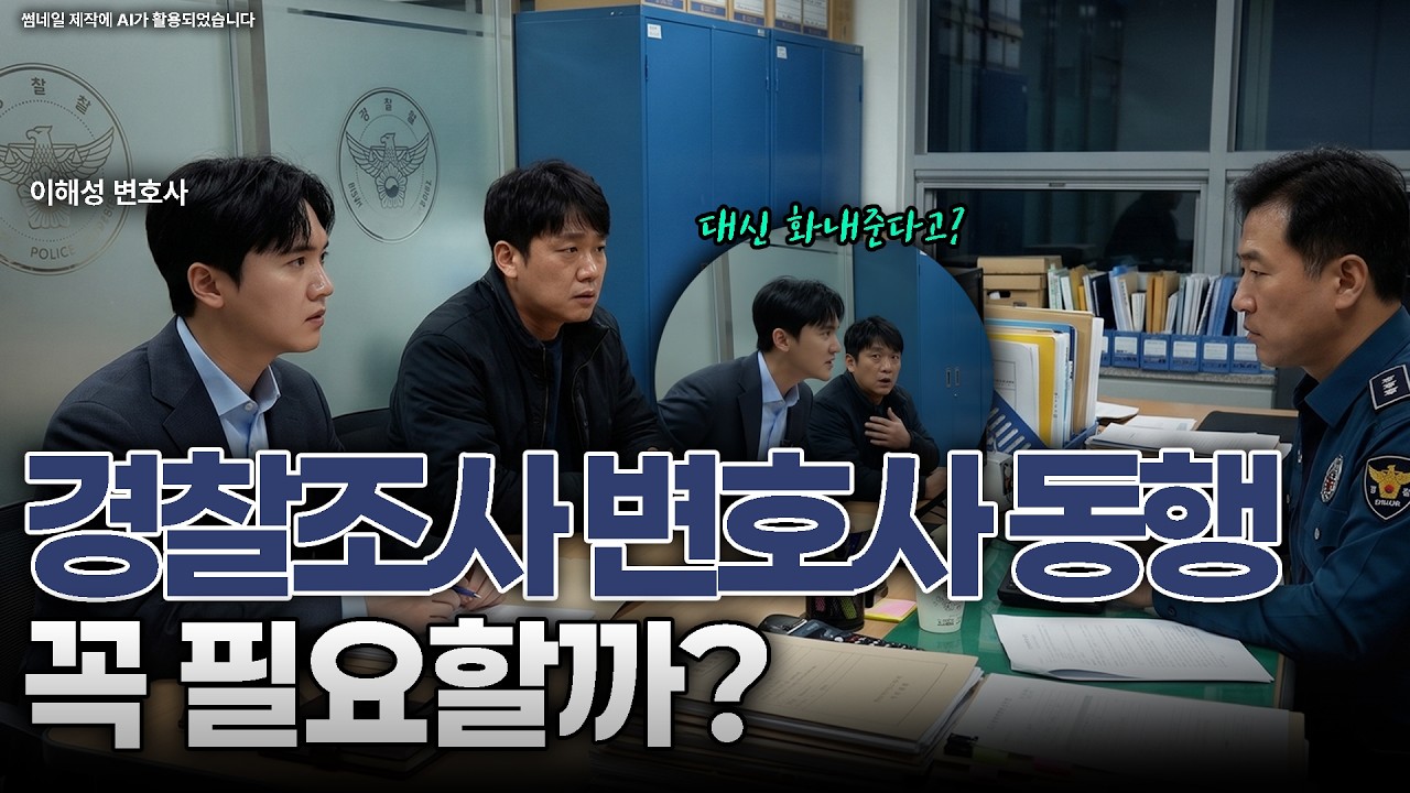 경찰조사 변호사동석 꼭 필요할까?ㅣ형사 변호사ㅣ법무법인 도아ㅣ이해성 변호사