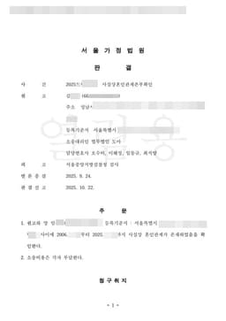 사실상혼인관계존부확인 소송, 법적 이혼 후 19년 동행의 진실을 입증하다